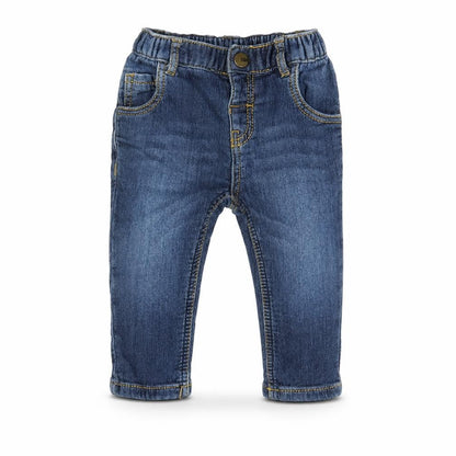 Nutmeg Boys Blue Cotton Jogger Jeans Size 3-6 Months Pullover