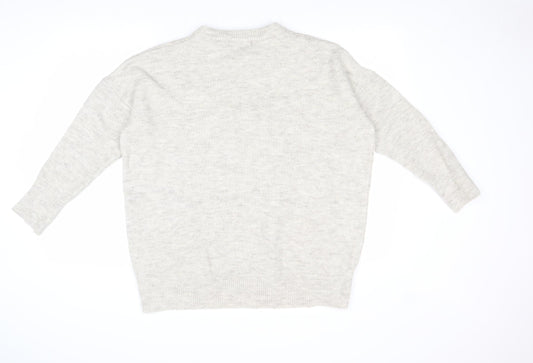 Womens UK Size M Atmosphere Beige Pullover Jumper