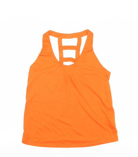 Womens UK Size 6 Atmosphere Orange Basic Tank