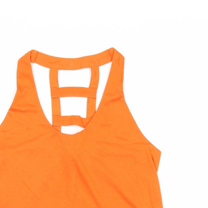 Womens UK Size 6 Atmosphere Orange Basic Tank