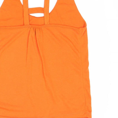 Womens UK Size 6 Atmosphere Orange Basic Tank