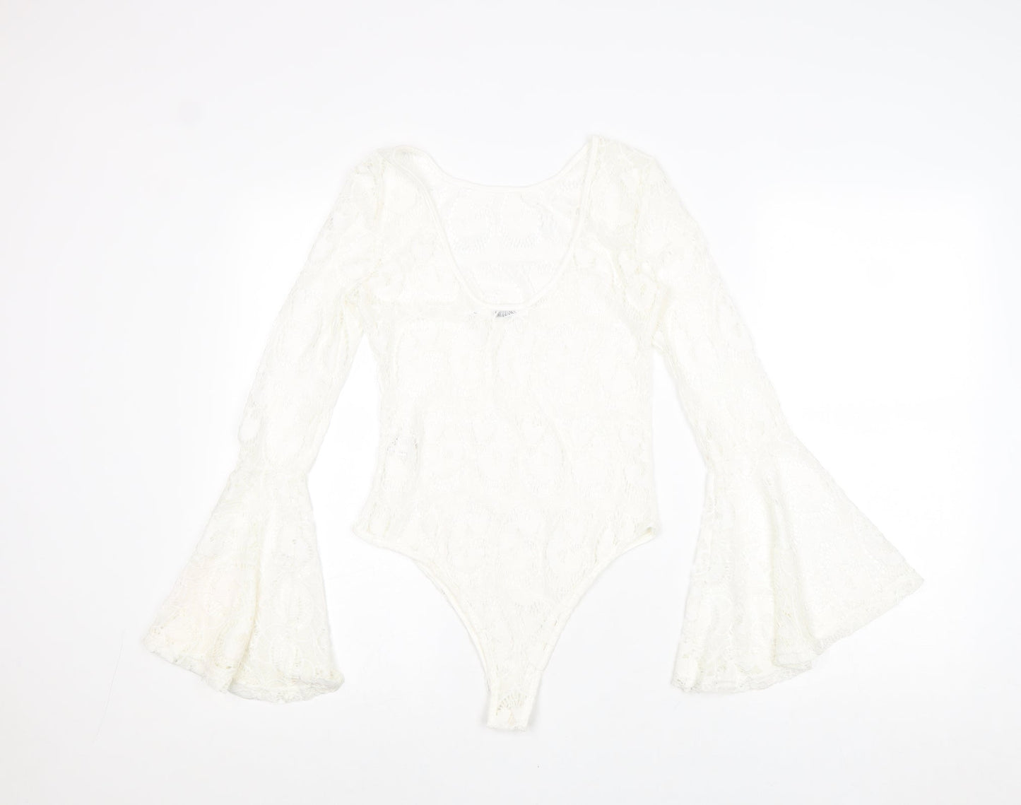 Seewe Womens Ivory Polyamide Bodysuit One-Piece Size S Snap - Size S-M