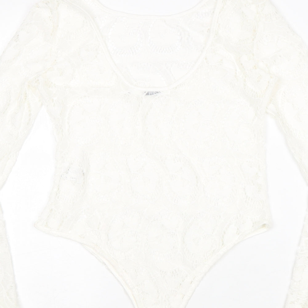 Seewe Womens Ivory Polyamide Bodysuit One-Piece Size S Snap - Size S-M