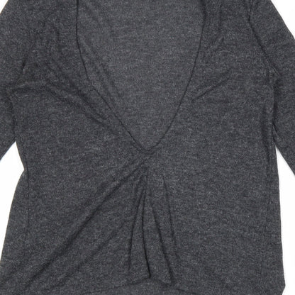Womens UK Size XS H&M Grey Basic T-Shirt