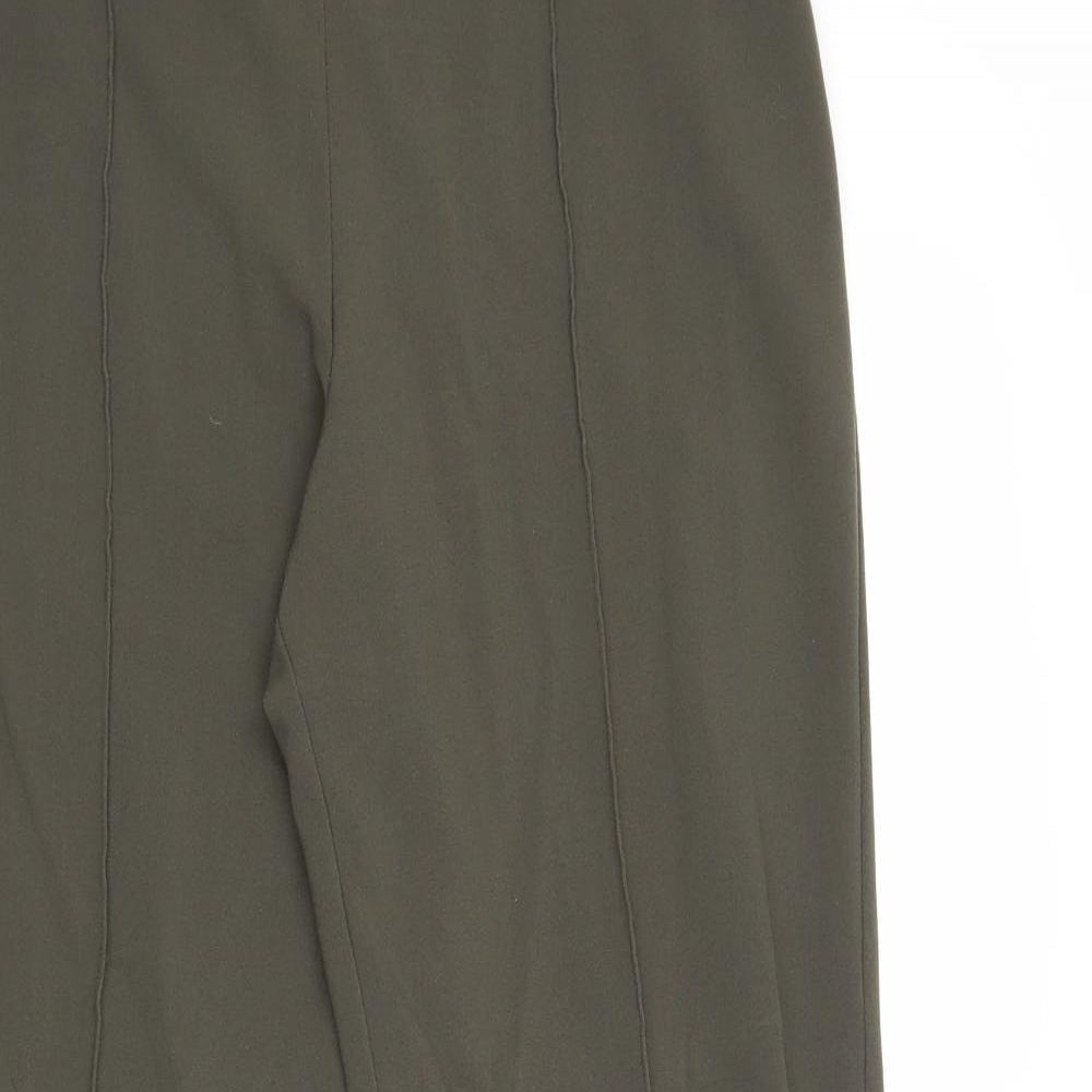 Autonomy Womens Green Polyester Trousers Size 10 Regular
