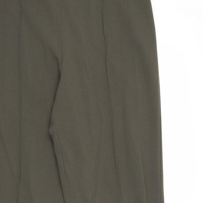 Autonomy Womens Green Polyester Trousers Size 10 Regular