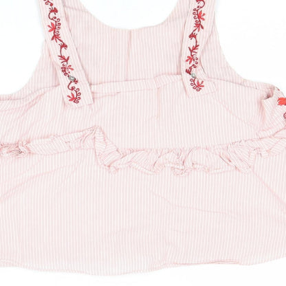 Womens UK Size S Zara Red Basic Tank
