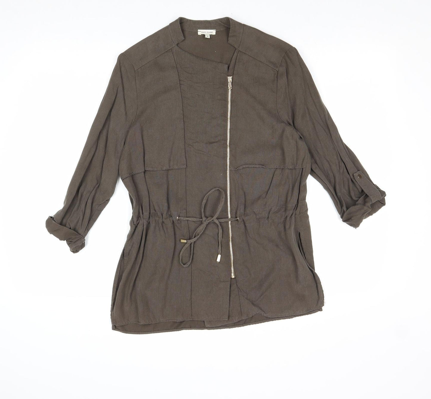Womens UK Size 8 River Island Brown Jacket