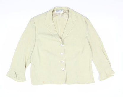 Womens UK Size 16 Gold Yellow Jacket