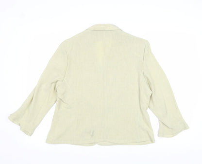 Womens UK Size 16 Gold Yellow Jacket