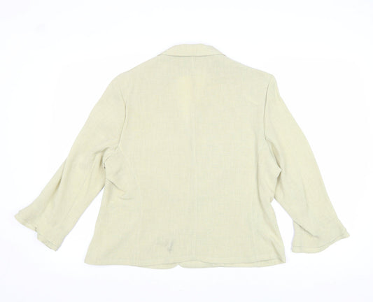 Womens UK Size 16 Gold Yellow Jacket