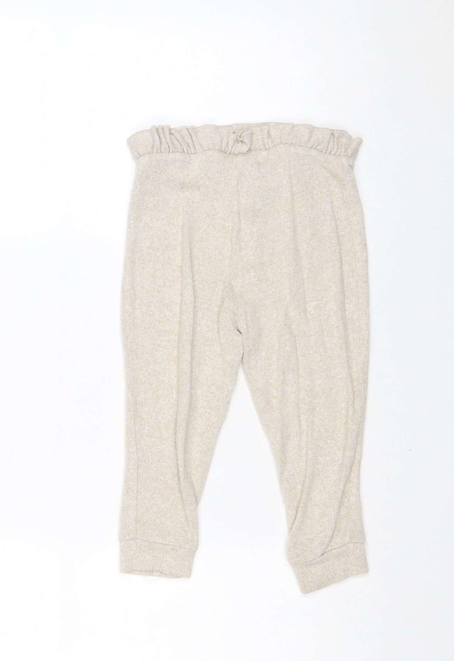 Disney Girls Beige Viscose Jogger Leggings Size 18-24 Months Pullover