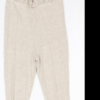 Disney Girls Beige Viscose Jogger Leggings Size 18-24 Months Pullover