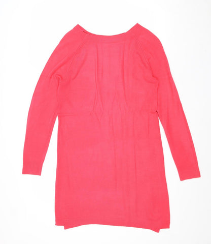 TU Womens Pink Round Neck Acrylic Pullover Jumper Size 8