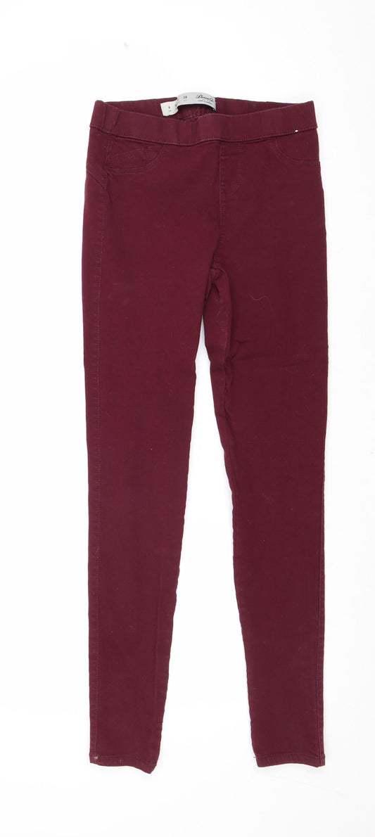Denim & Co. Womens Purple Cotton Jegging Jeans Size 6 Regular