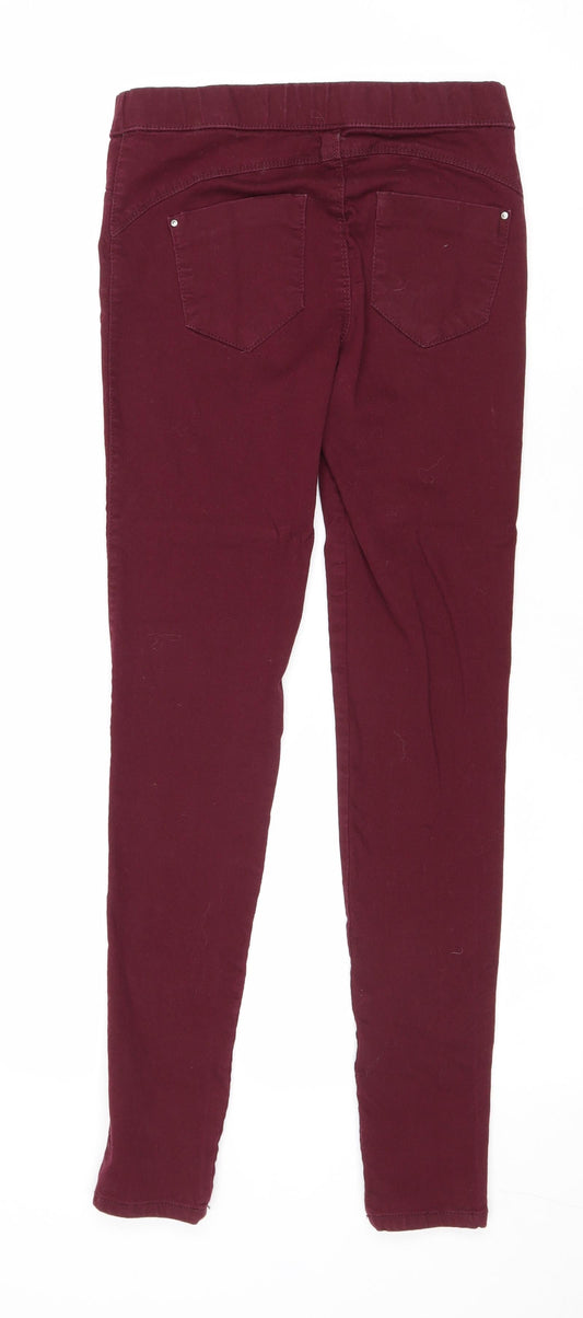 Denim & Co. Womens Purple Cotton Jegging Jeans Size 6 Regular