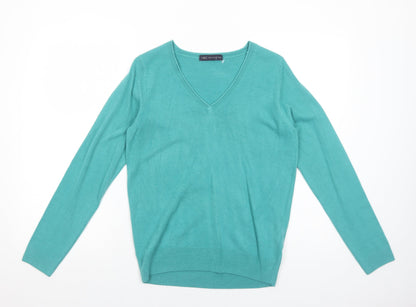 Womens UK Size 10 Marks and Spencer Green Pullover Jumper