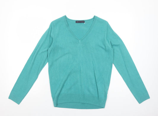 Womens UK Size 10 Marks and Spencer Green Pullover Jumper