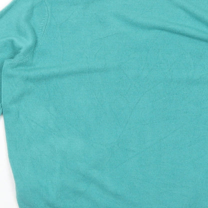 Womens UK Size 10 Marks and Spencer Green Pullover Jumper