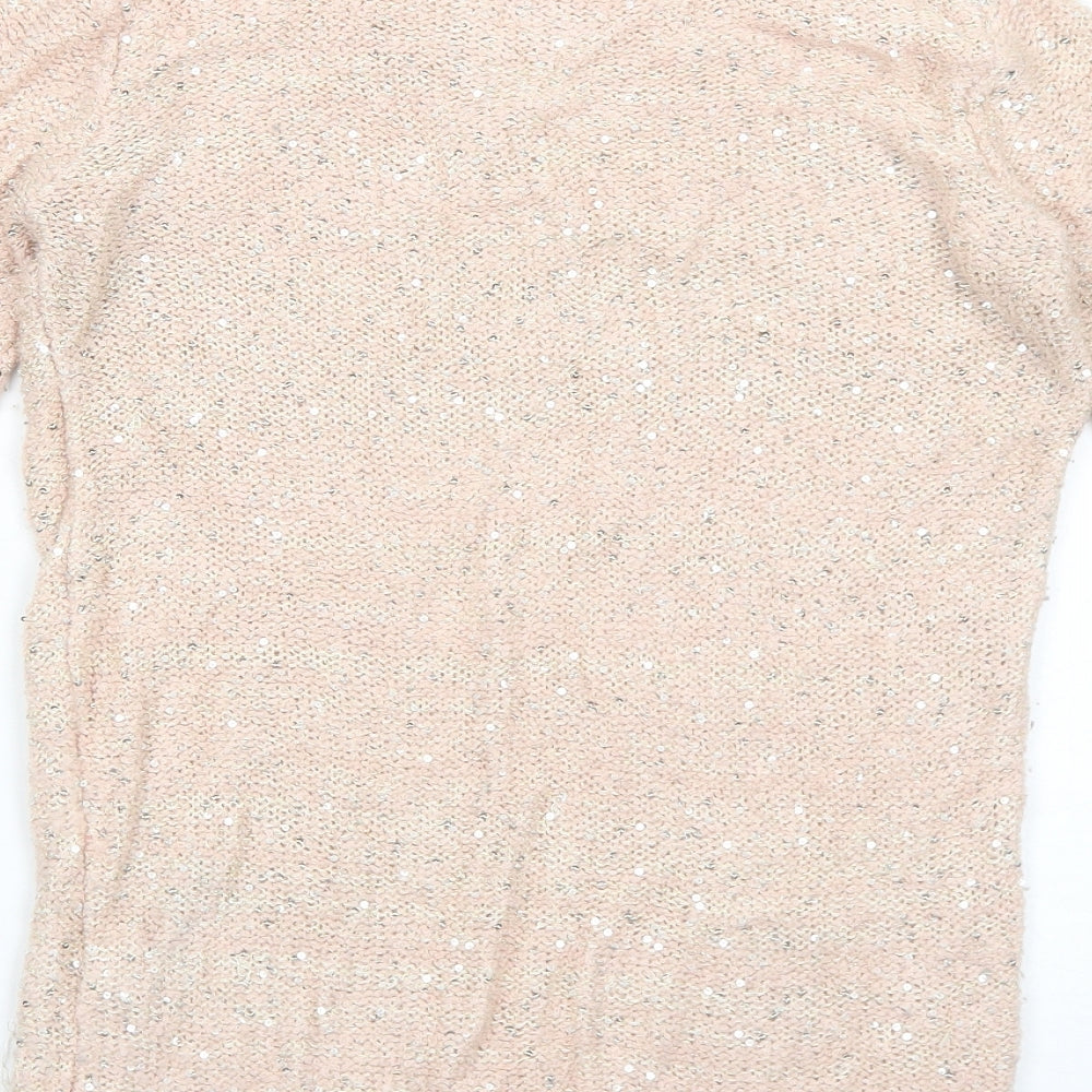 Atmosphere Womens Pink Boat Neck Acrylic Pullover Jumper Size 10