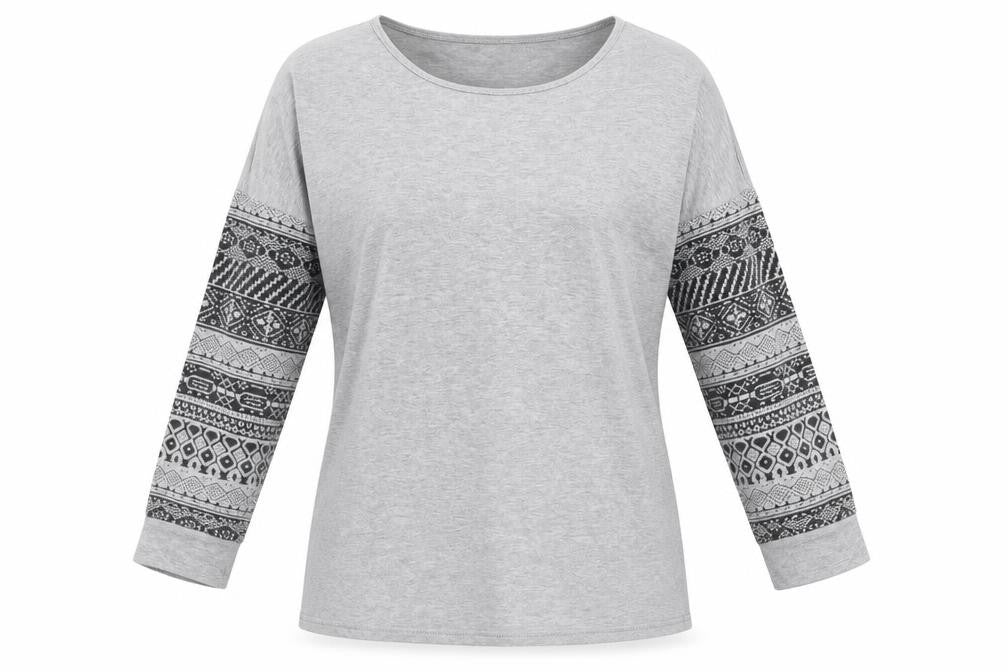 Womens UK Size M Zanzea Grey Basic T-Shirt