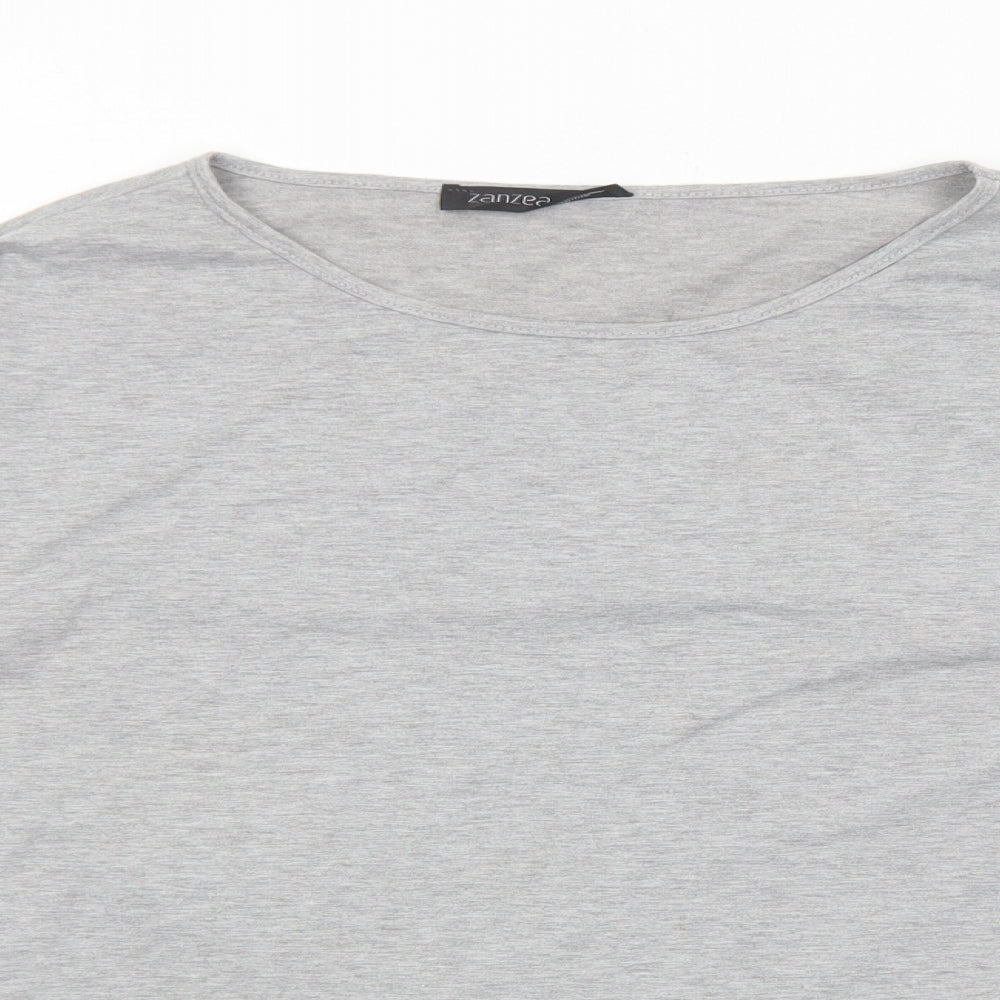Womens UK Size M Zanzea Grey Basic T-Shirt