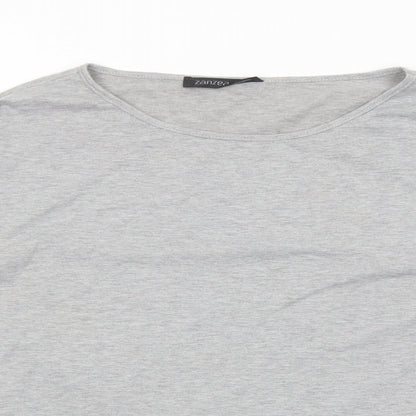 Womens UK Size M Zanzea Grey Basic T-Shirt