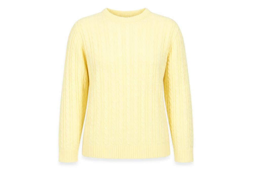 Womens UK Size M Fashion Alert Yellow Pullover Jumper