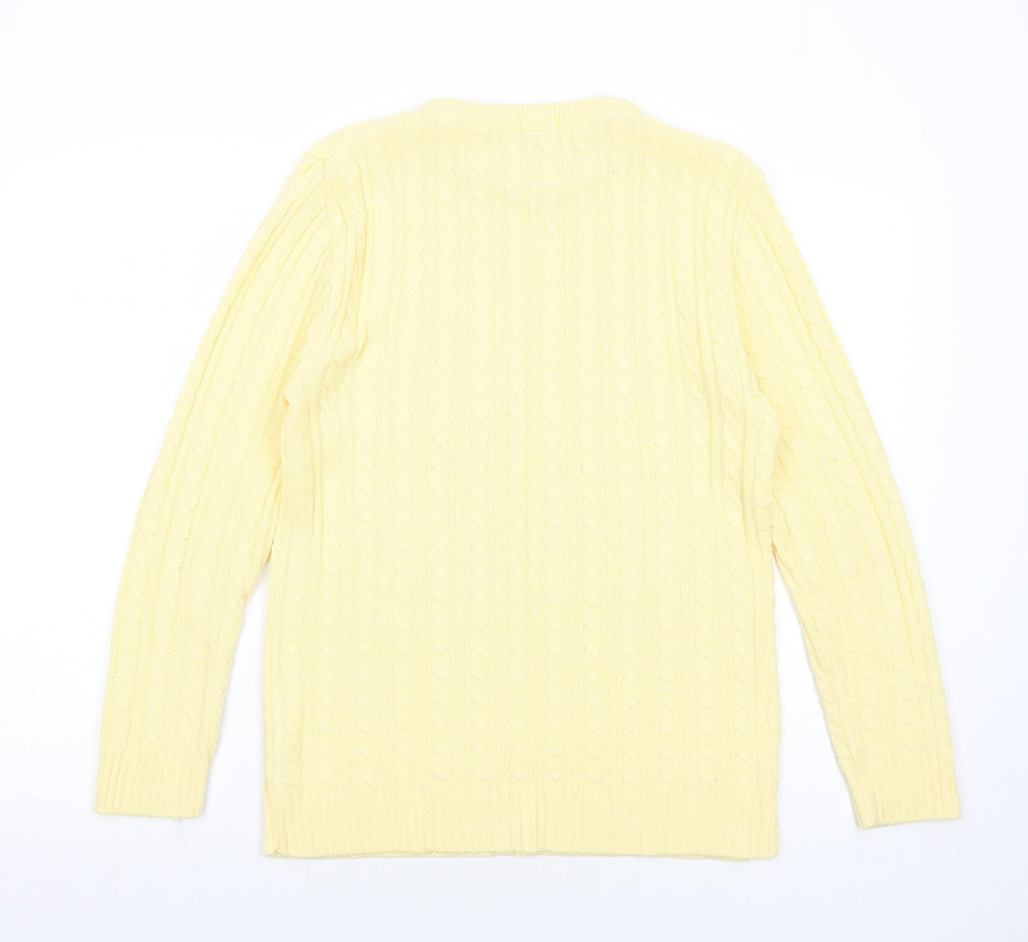 Womens UK Size M Fashion Alert Yellow Pullover Jumper