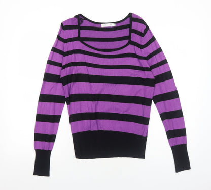 Womens UK Size 12 Lakeland Purple Pullover Jumper