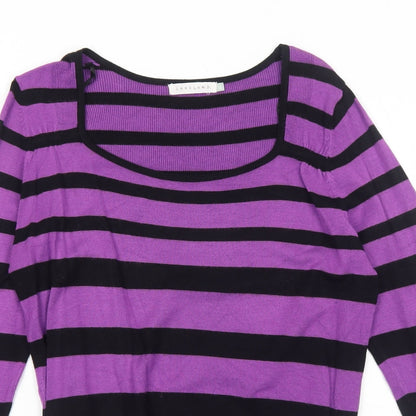 Womens UK Size 12 Lakeland Purple Pullover Jumper