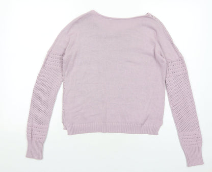 Womens UK Size 10 Select Purple Pullover Jumper