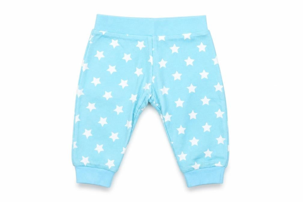Matalan Boys Blue Cotton Jogger Jeans Size 3-6 Months Pullover - Star Pattern