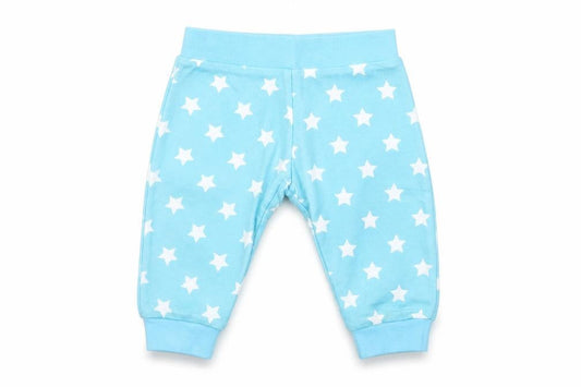 Matalan Boys Blue Cotton Jogger Jeans Size 3-6 Months Pullover - Star Pattern