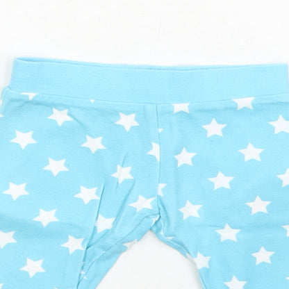 Matalan Boys Blue Cotton Jogger Jeans Size 3-6 Months Pullover - Star Pattern