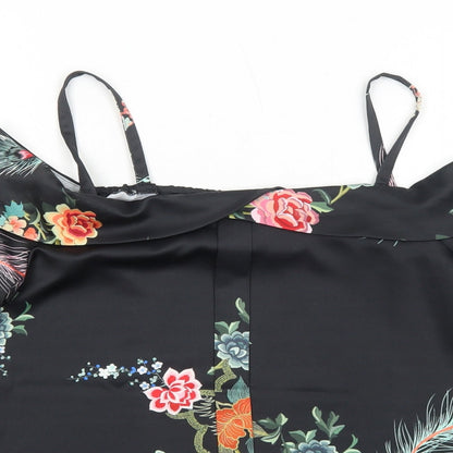 Womens UK Size 8 River Island Black Basic Blouse