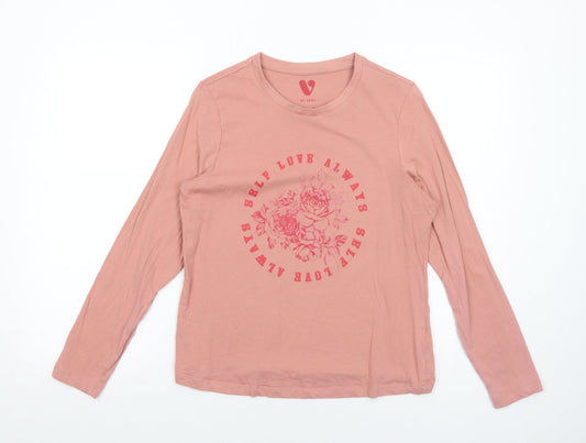 Womens UK Size 12 Very Pink Basic T-Shirt