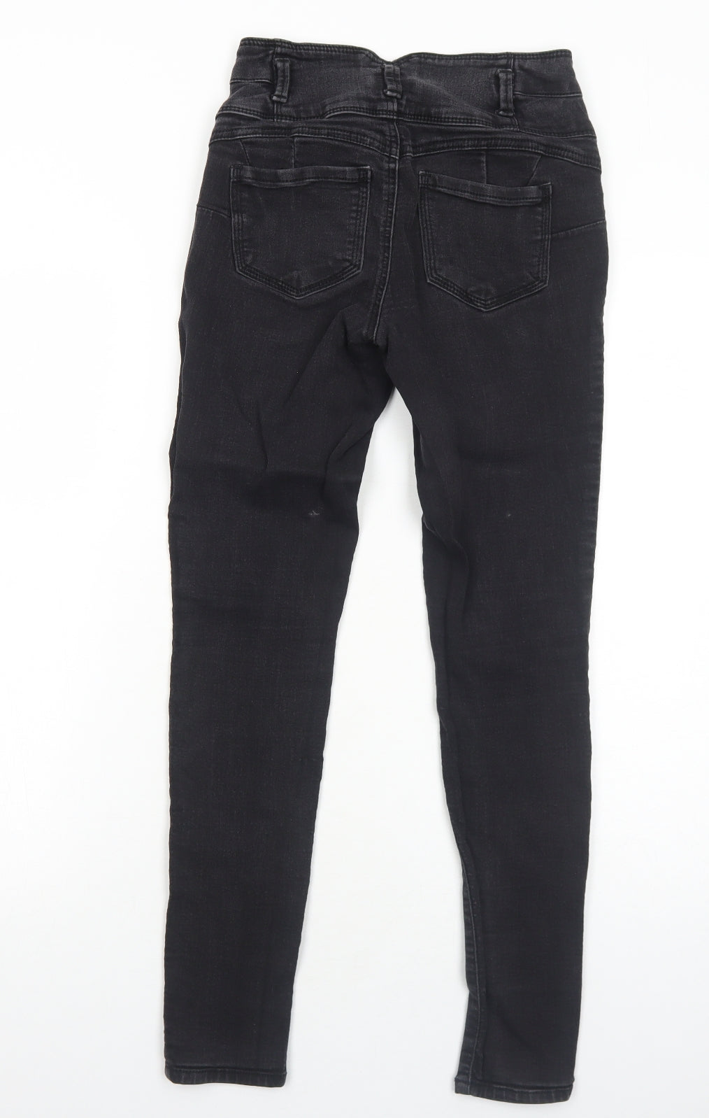 Evermore Womens Black Cotton Skinny Jeans Size 6 Regular Zip