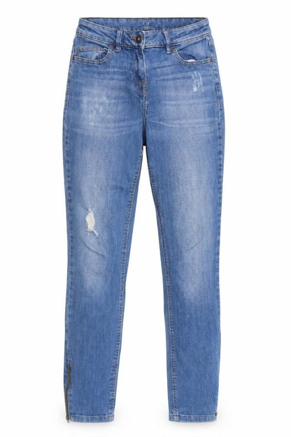 Womens UK Size 8 NEXT Regular Fit Straight Blue Jeans