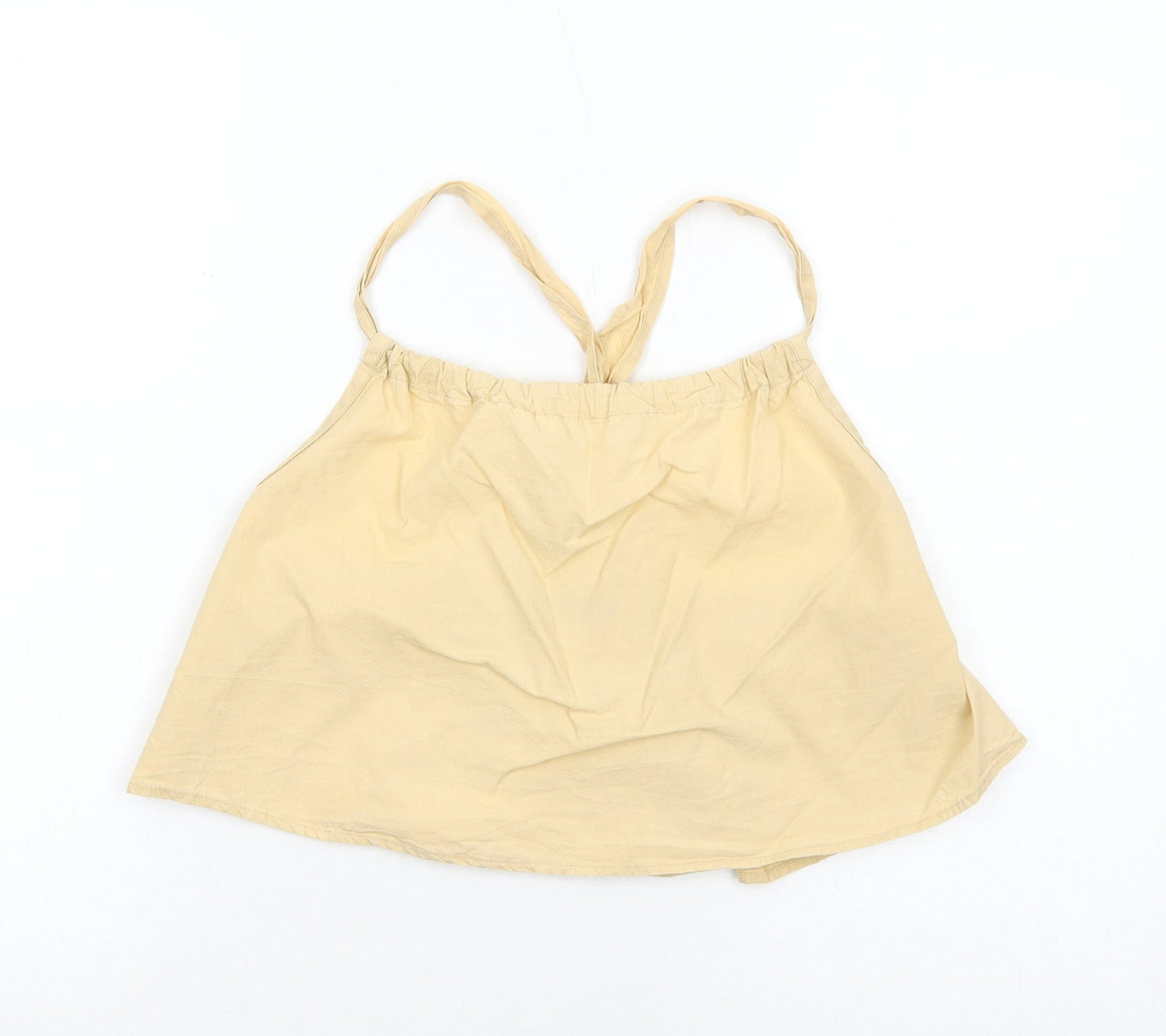 Womens UK Size 10 PRETTYLITTLETHING Beige Basic Tank