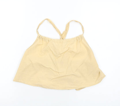 Womens UK Size 10 PRETTYLITTLETHING Beige Basic Tank