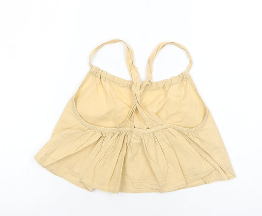 Womens UK Size 10 PRETTYLITTLETHING Beige Basic Tank