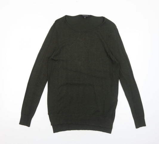 Womens UK Size 10 Peacocks Green Pullover Jumper