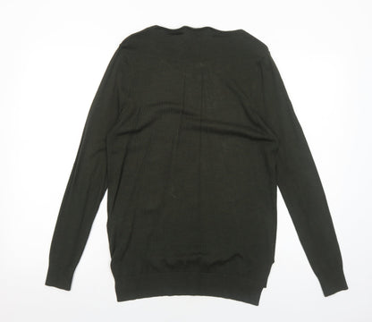 Womens UK Size 10 Peacocks Green Pullover Jumper