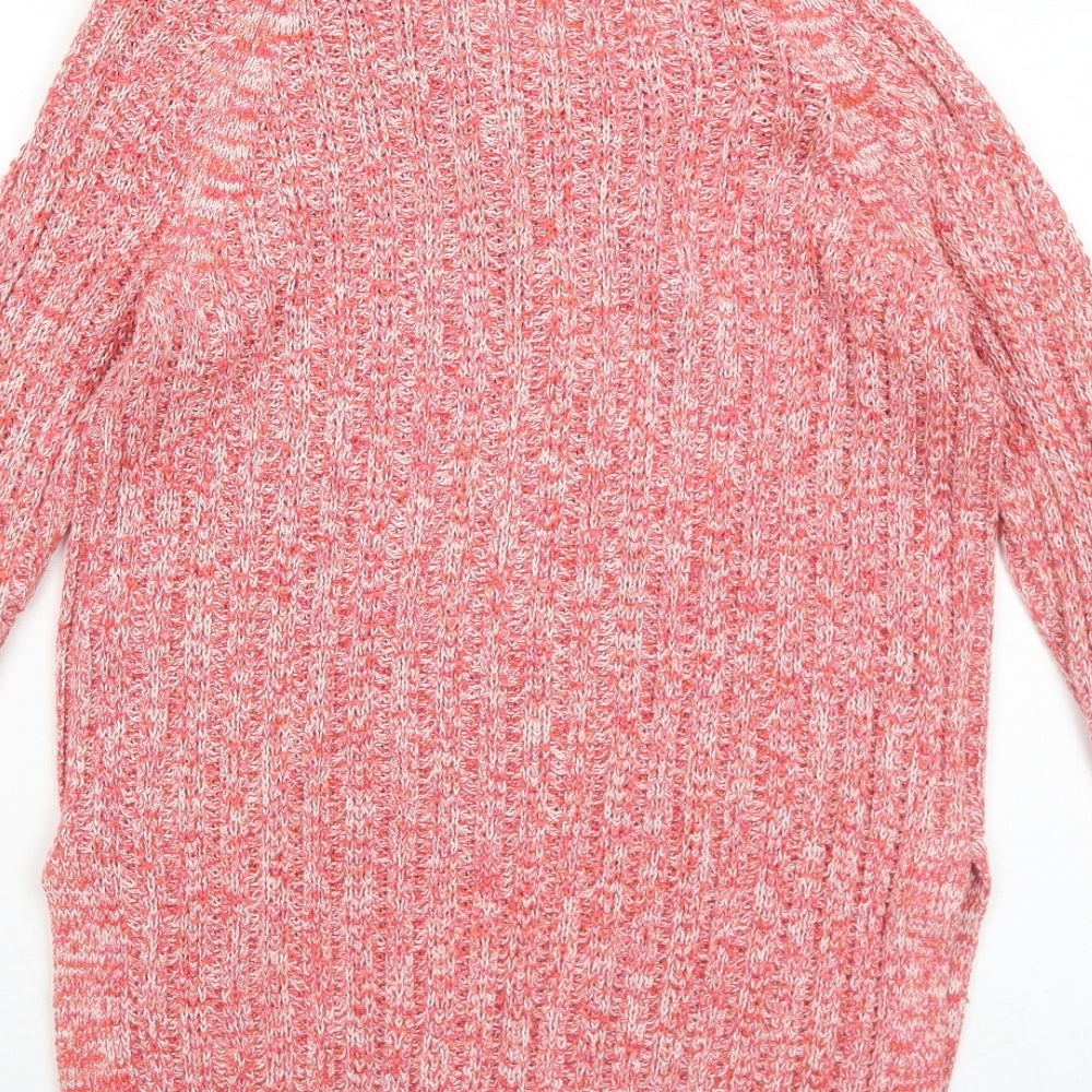 Gap Womens Pink Round Neck Cotton Pullover Jumper Size XS