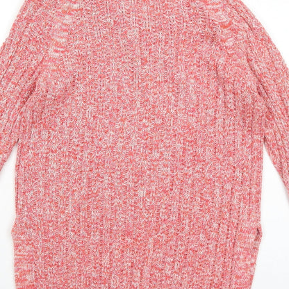 Gap Womens Pink Round Neck Cotton Pullover Jumper Size XS