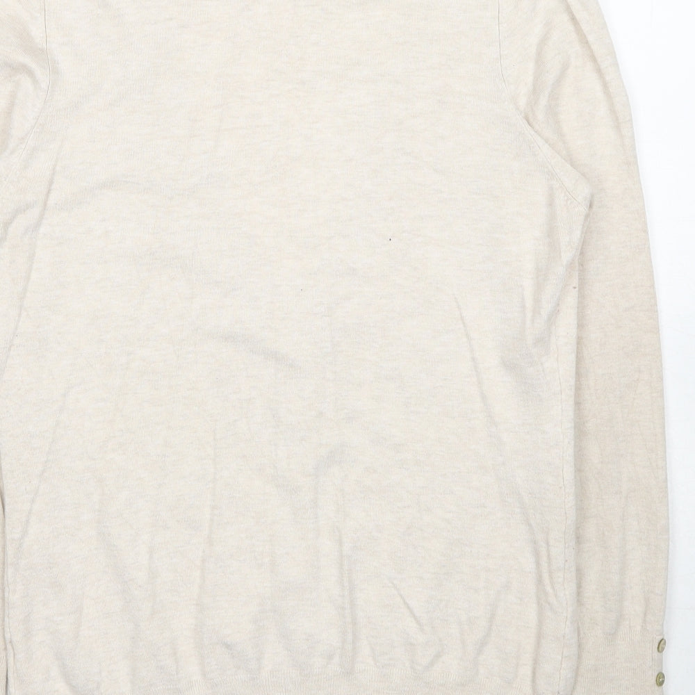 Womens UK Size L Yessica Beige Cardigan Jumper