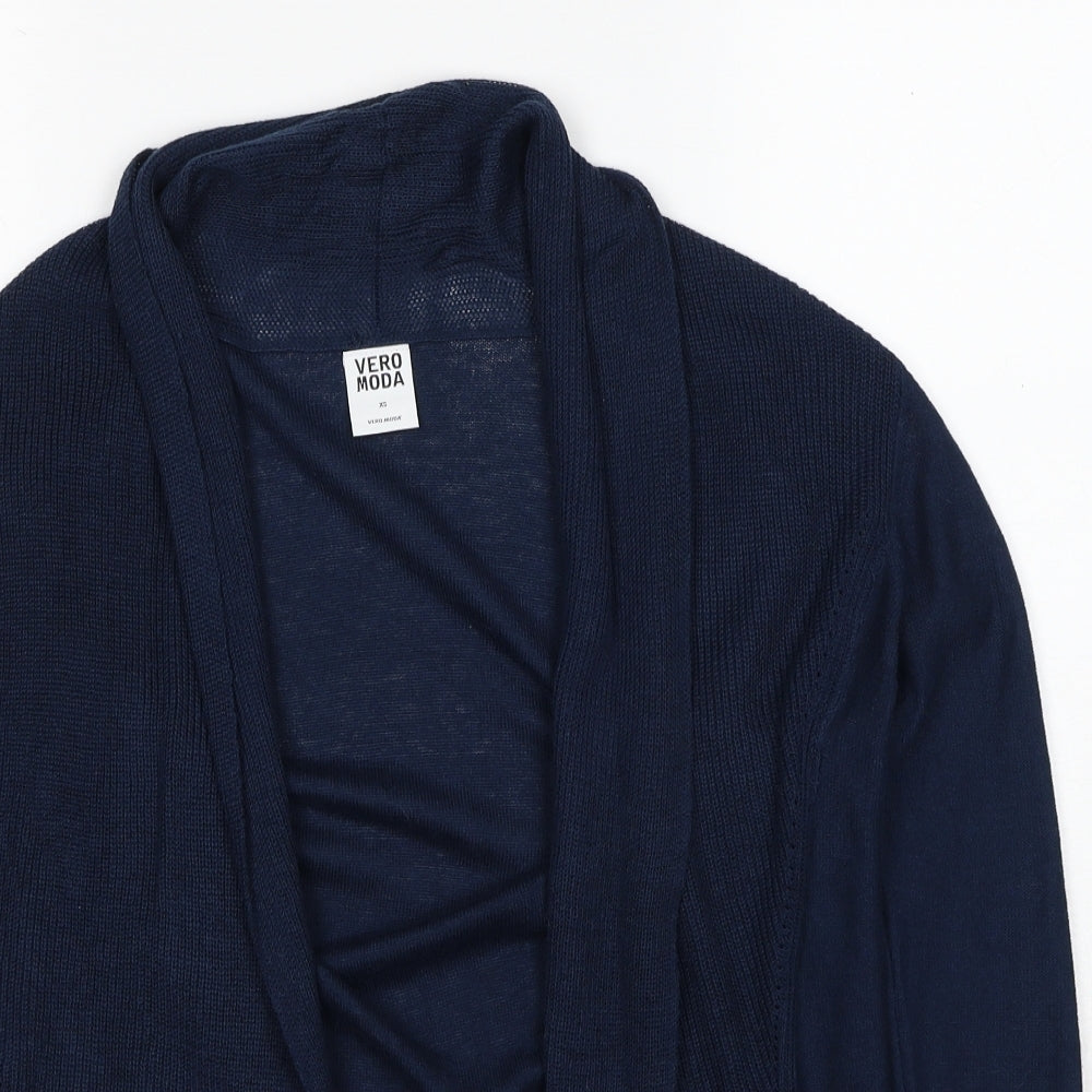 Womens UK Size XS VERO MODA Blue Cardigan Jumper