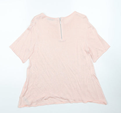 Womens UK Size 12 Per Una Pink Pullover Jumper