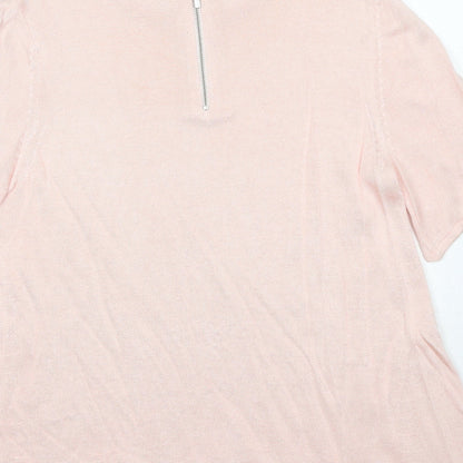 Womens UK Size 12 Per Una Pink Pullover Jumper